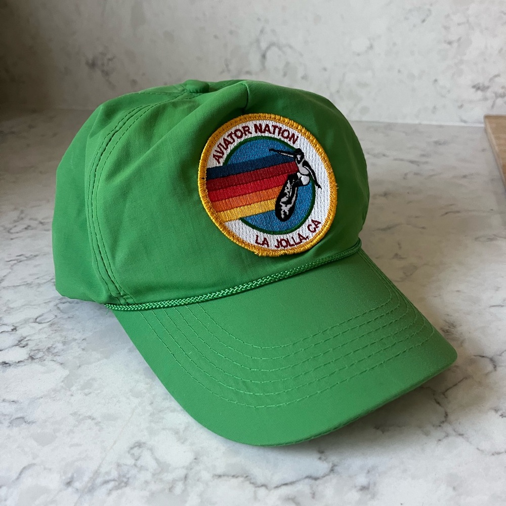 Aviator Nation Bright Green Cap - La Jolla (Rare)